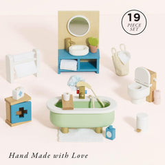 Le Toy Van Daisylane bathroom toilet supports realistic role play