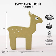 Forest animals set encourages counting and shape recognition.
