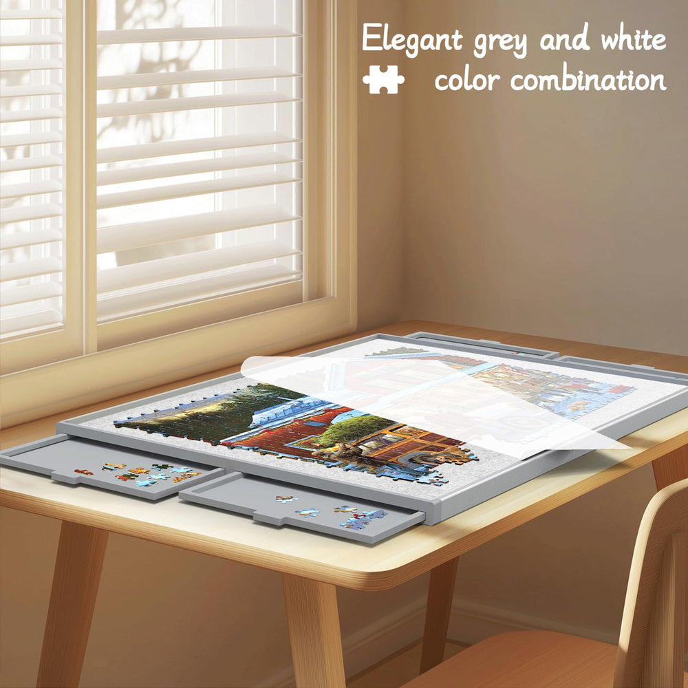 LEABIOLT Puzzle Board grey finish fits any room