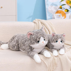 Leahaoe nap-time relaxation with weighted cat plush enhances calm