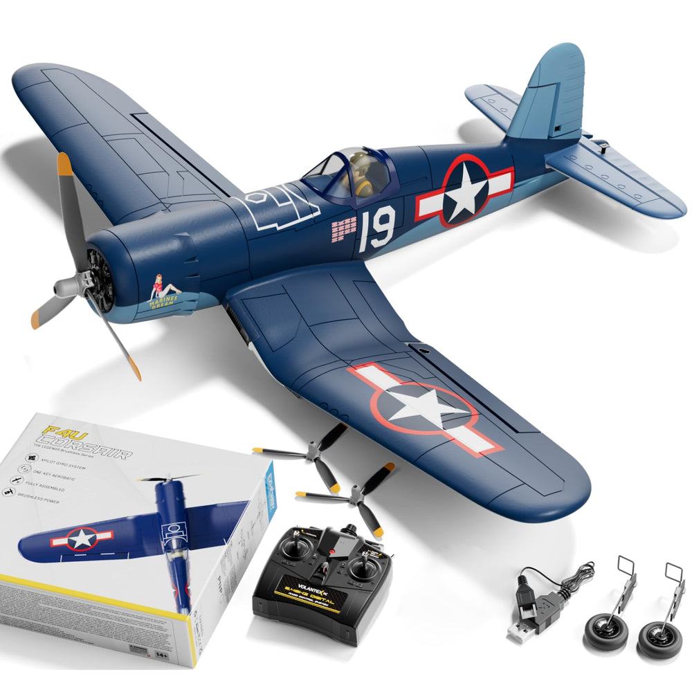 LEAMBE brushless 4-channel Corsair in flight-ready pose for beginners.