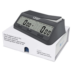 LEAP Chess Clock 9921 with large screen for easy setup and clear timing.