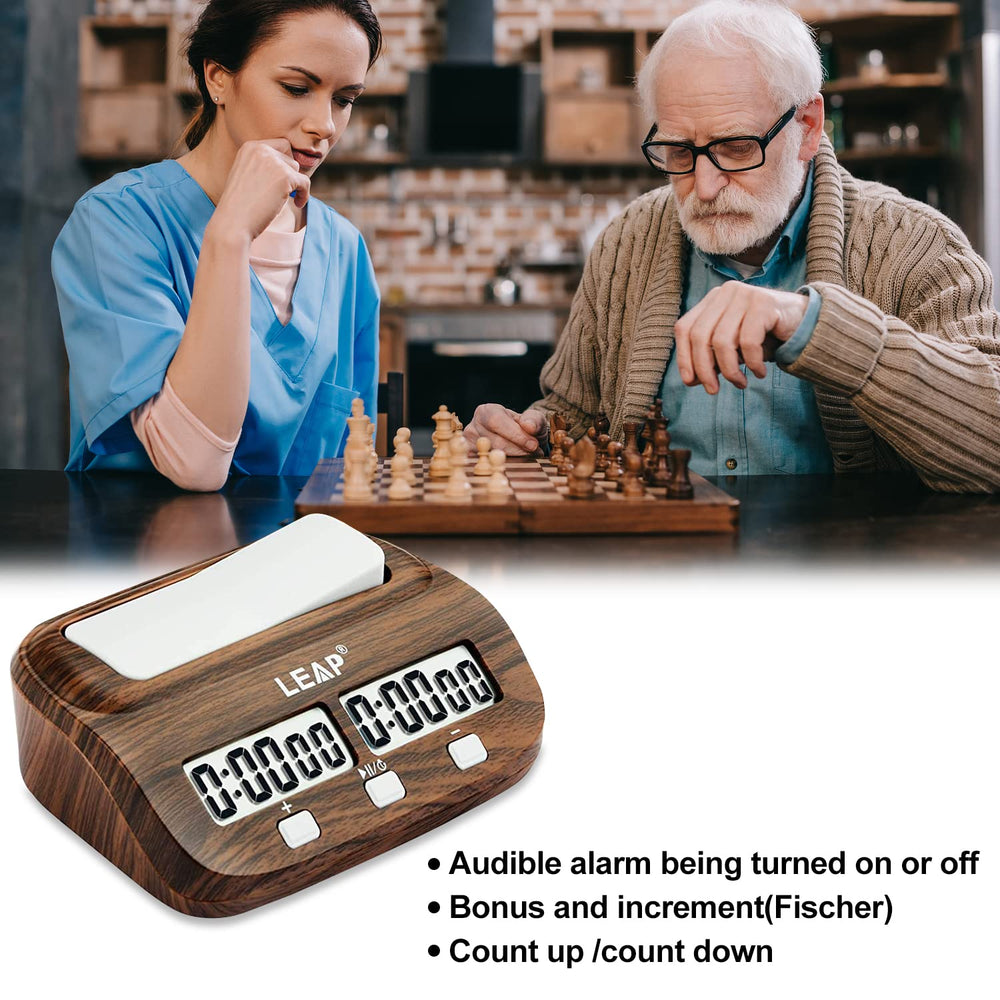 LEAP Chess Clock lightweight design supports on-the-go practice