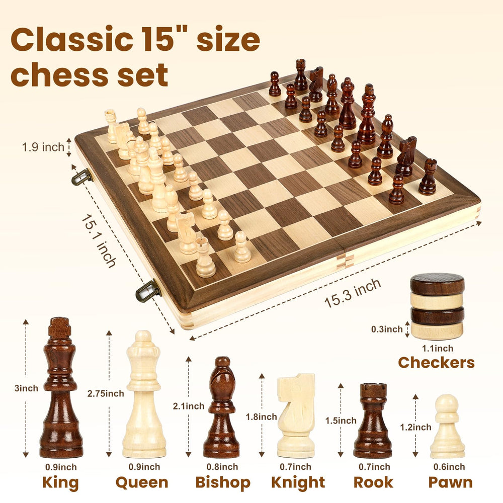 LEAP chess pieces with felt bottoms protect the board during play