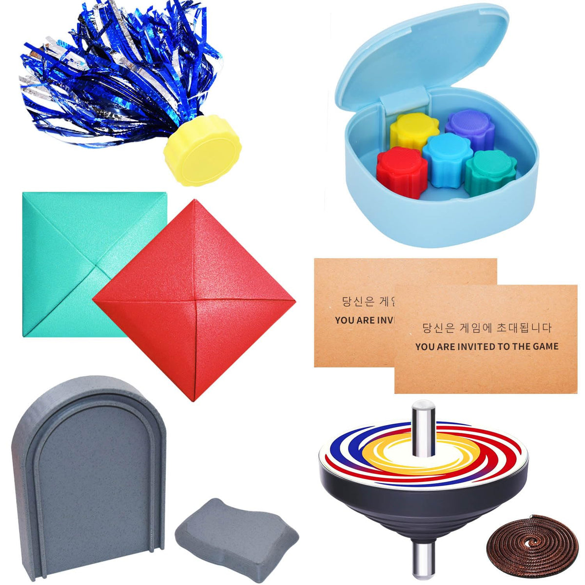 Leap Fit Korean Games Set Gonggi stones for precise control.