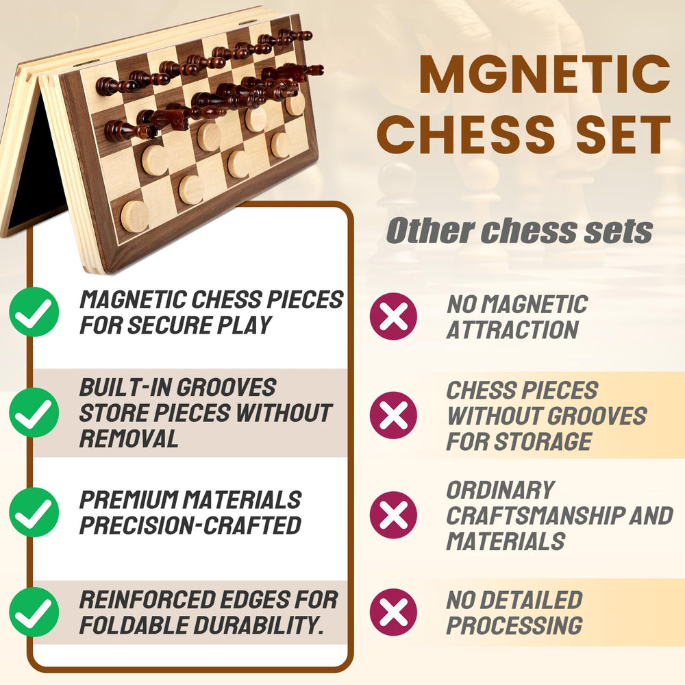 LEAP travel-ready chess set fits in a backpack for adventures
