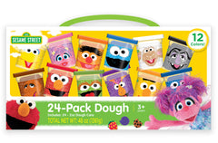 Leap Year Sesame Street dough 24-pack with carrying handle, ideal for creative play and easy transport