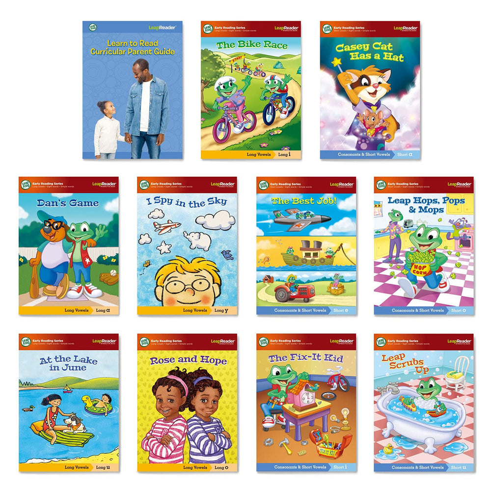LeapFrog 10 Learn to Read Books displayed for early literacy practice.