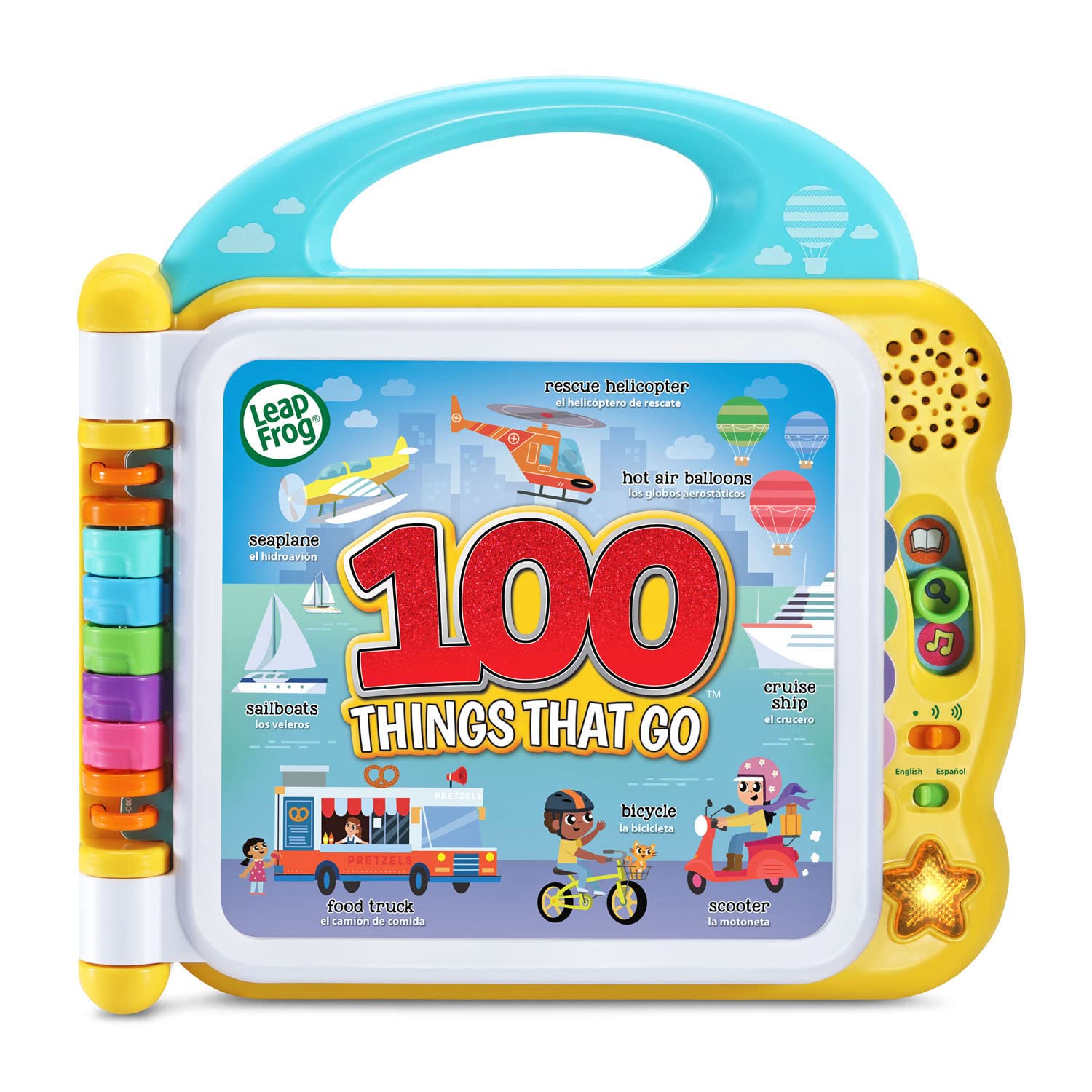 LeapFrog 100 Things That Go front cover invites curious toddlers to start exploring transportation