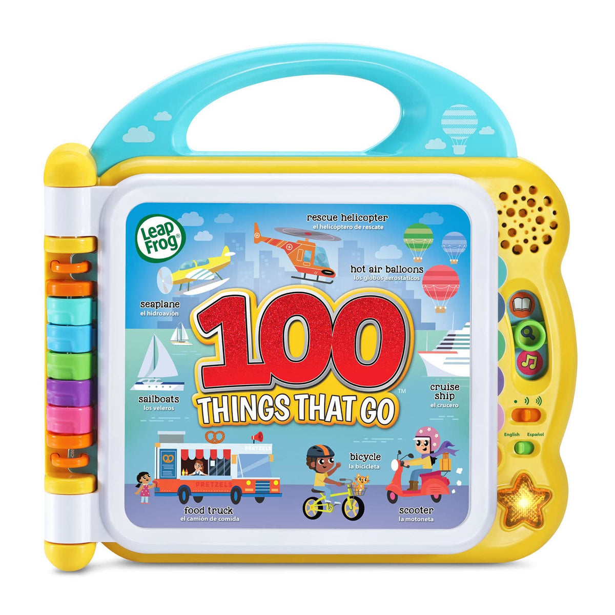 LeapFrog 100 Things That Go front cover invites curious toddlers to start exploring transportation