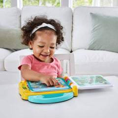 Three play modes on LeapFrog 100 Things That Go encourage active exploration on each page