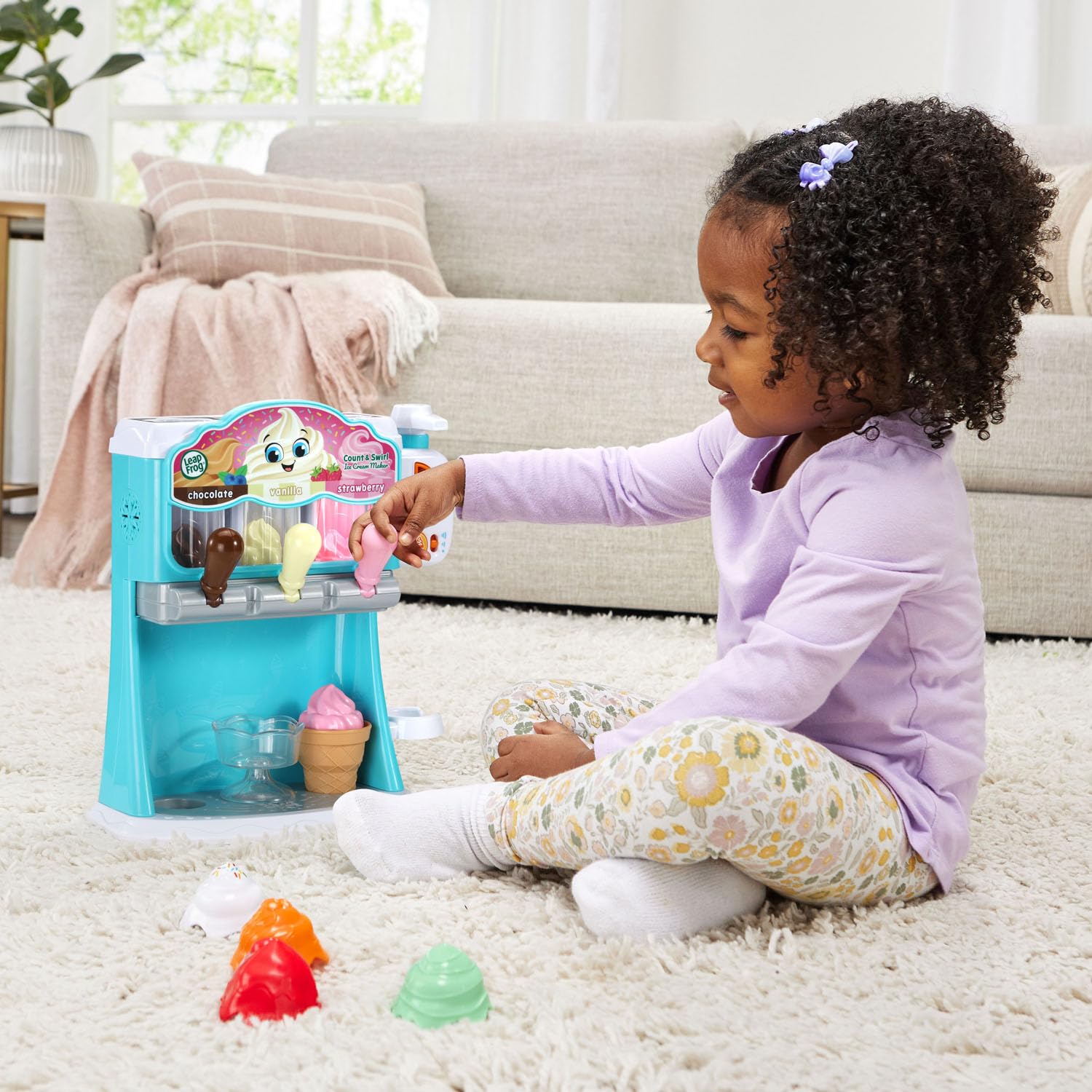 LeapFrog Count and Swirl pump-click counts during topping pours.