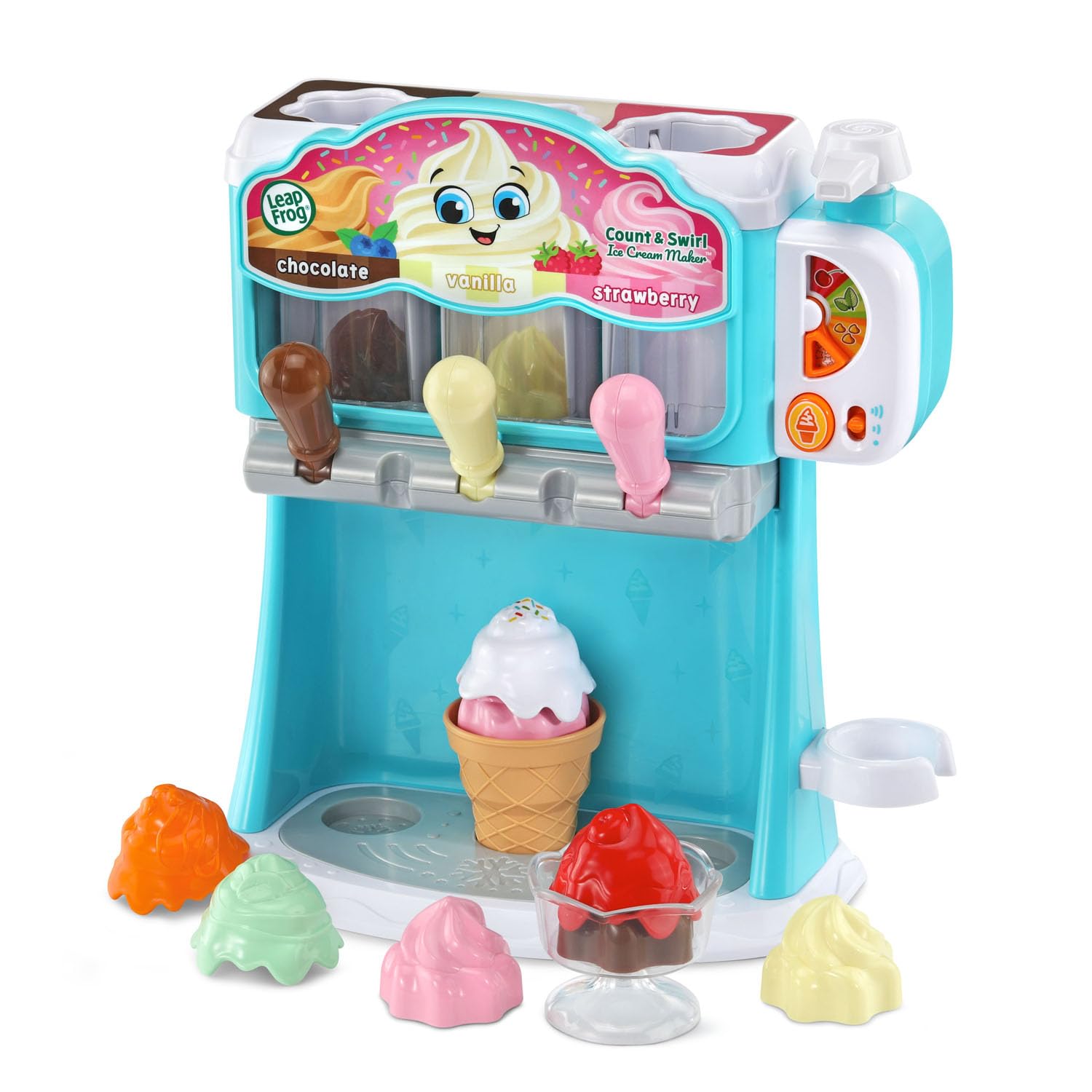 LeapFrog Count and Swirl displays three flavors for imaginative pretend play.
