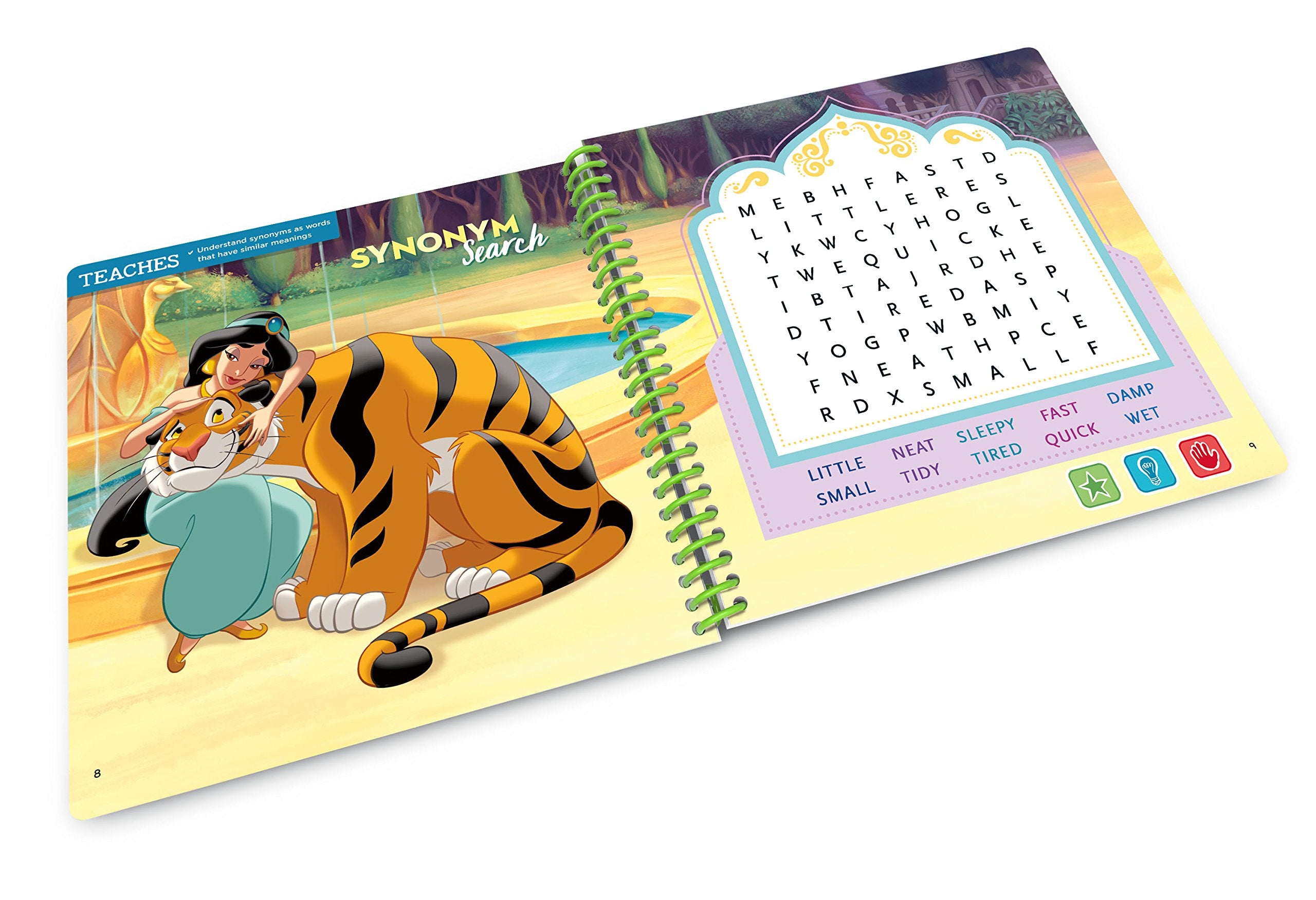 LeapFrog LeapStart 3D Cinderella page practices verbs in action.