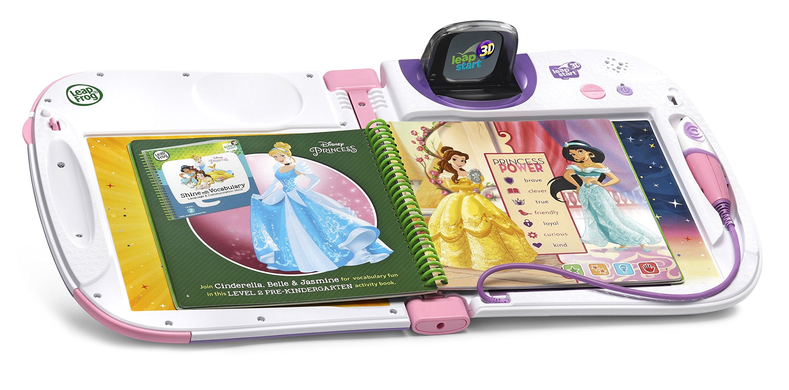 LeapFrog LeapStart 3D vocabulary games help kids categorize words by theme.