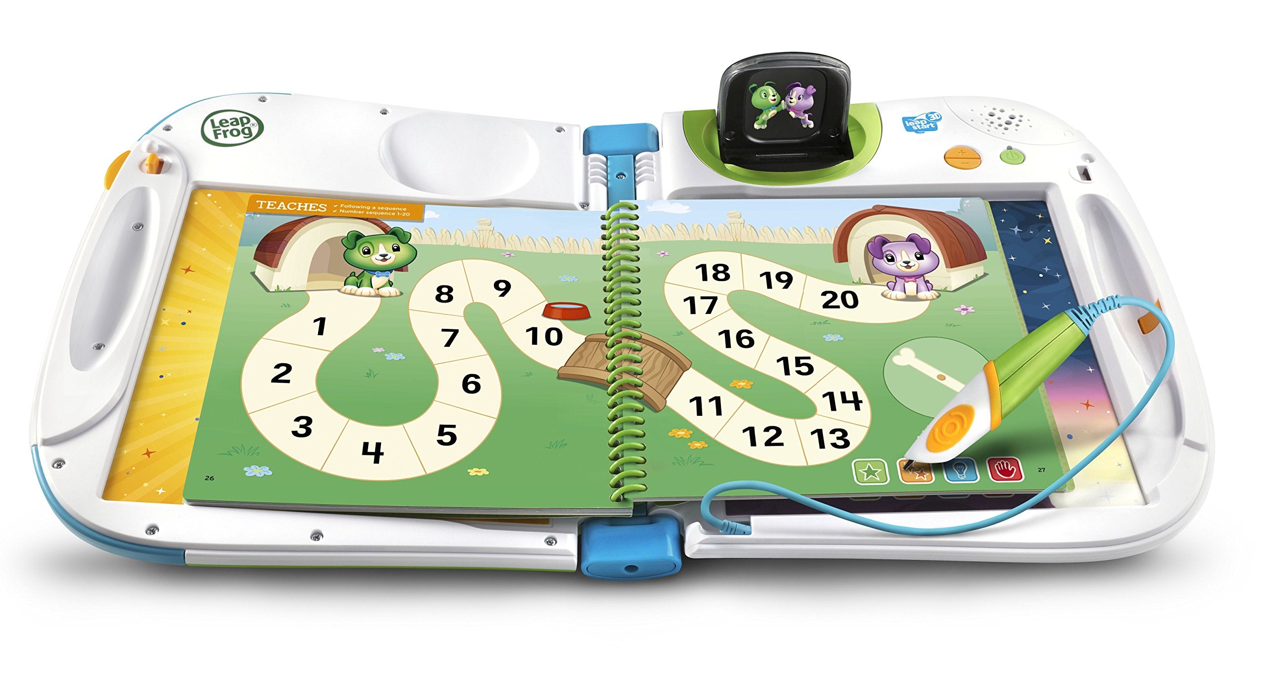 Early math skills feature in LeapFrog LeapStart 3D Scout and Friends Math Book for ages 2-5