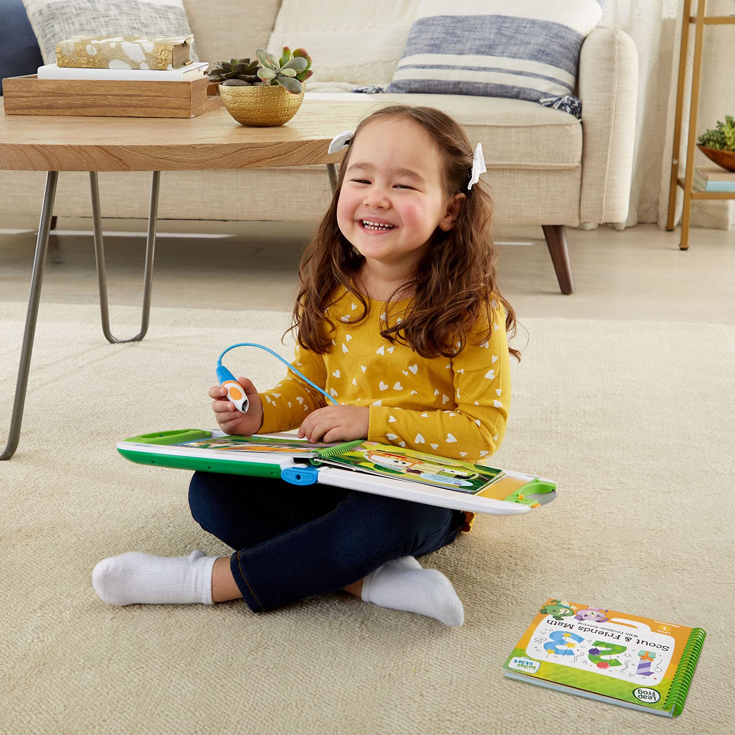 Portable LeapStart bundle with carry handle for learning anywhere.