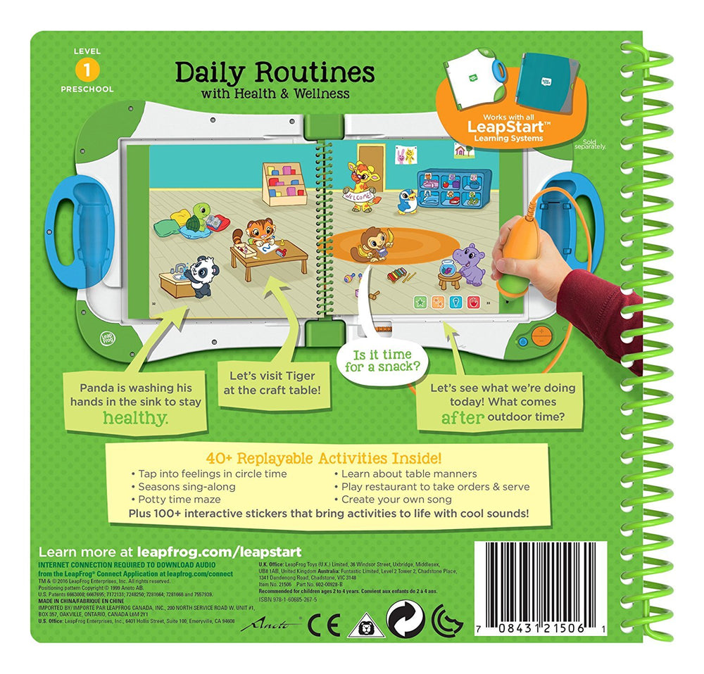 LeapFrog LeapStart interactive pages engage preschoolers in learning