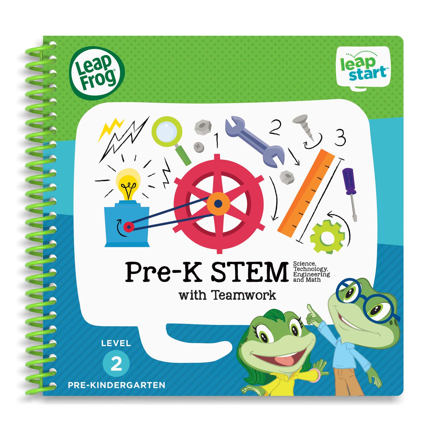 LeapFrog LeapStart set showing tools and simple graphs for experiments.