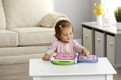 LeapFrog Learning Friends language switch enables bilingual word play.