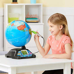 LeapFrog Magic Adventures Globe battery demo shows setup readiness