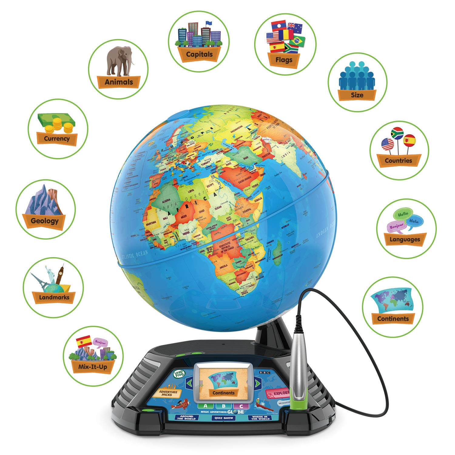LeapFrog Magic Adventures Globe BBC videos highlight cultures and habitats
