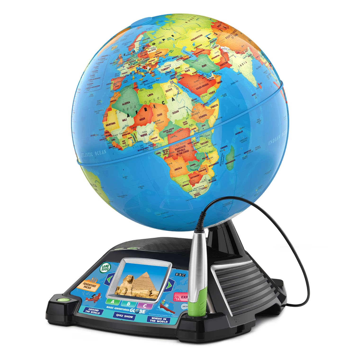 LeapFrog Magic Adventures Globe stylus enables precise interaction