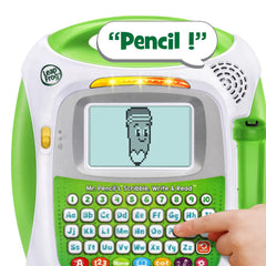 LeapFrog Mr Pencil letters-to-animals scene shows letter-based fun.