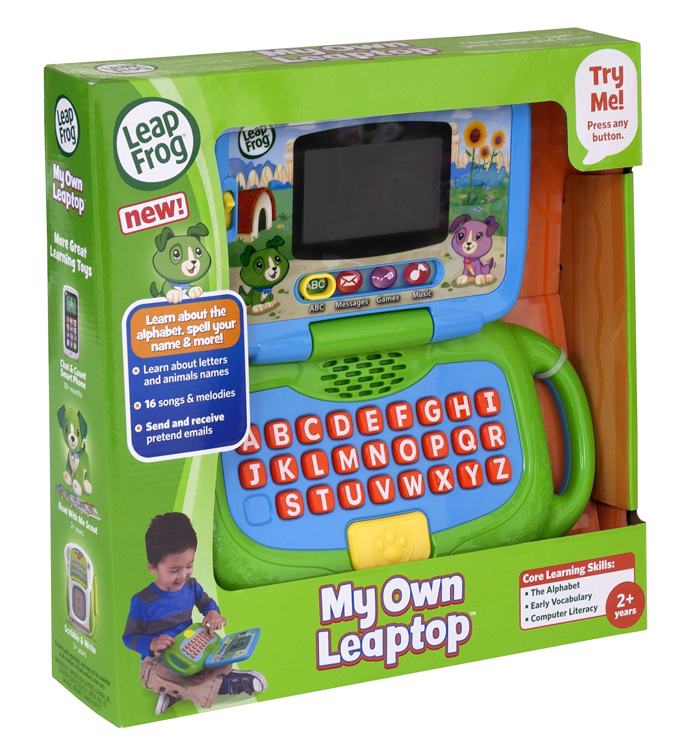 LeapFrog Leaptop showcases 26 animal animations that bring learning to life.