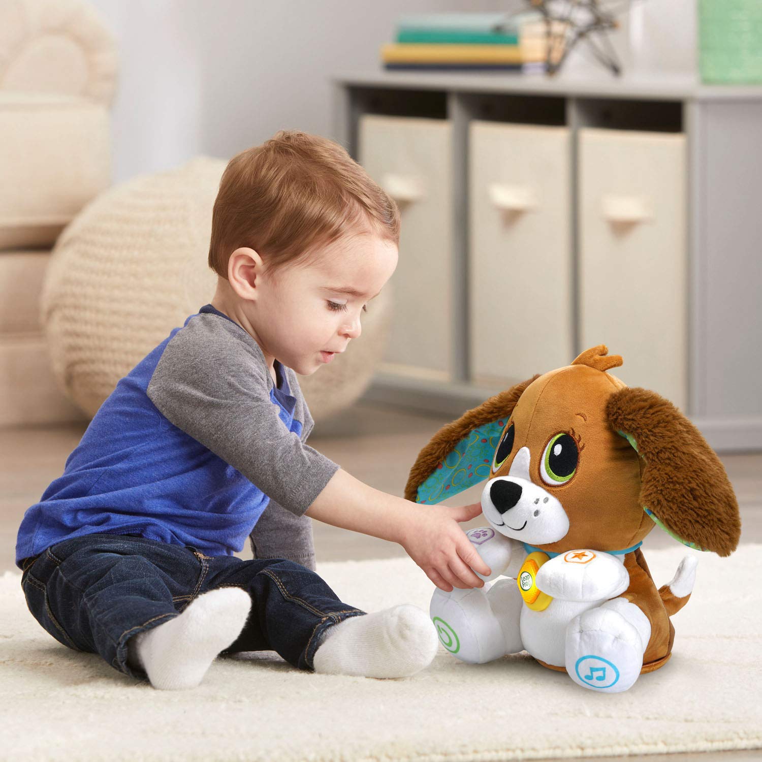 LeapFrog Speak and Learn Puppy four paw buttons activate language games