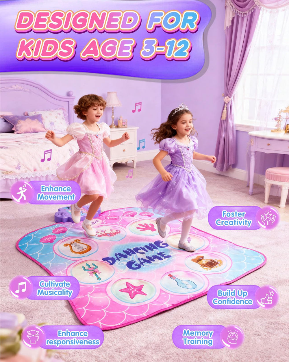 Leapio Dance Mat folds for portability and easy travel to parks or homes.