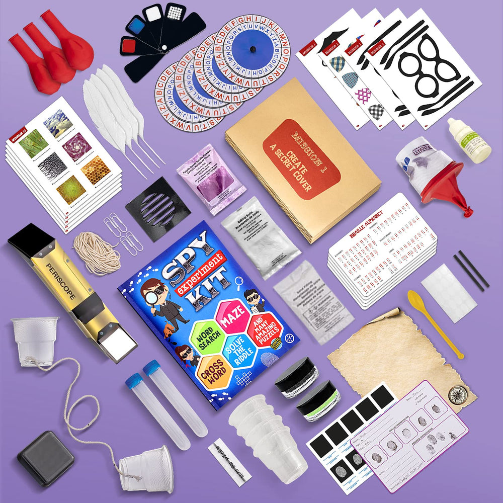 Learn & Climb Spy Kit 38-page activity book image featuring puzzles and word games.