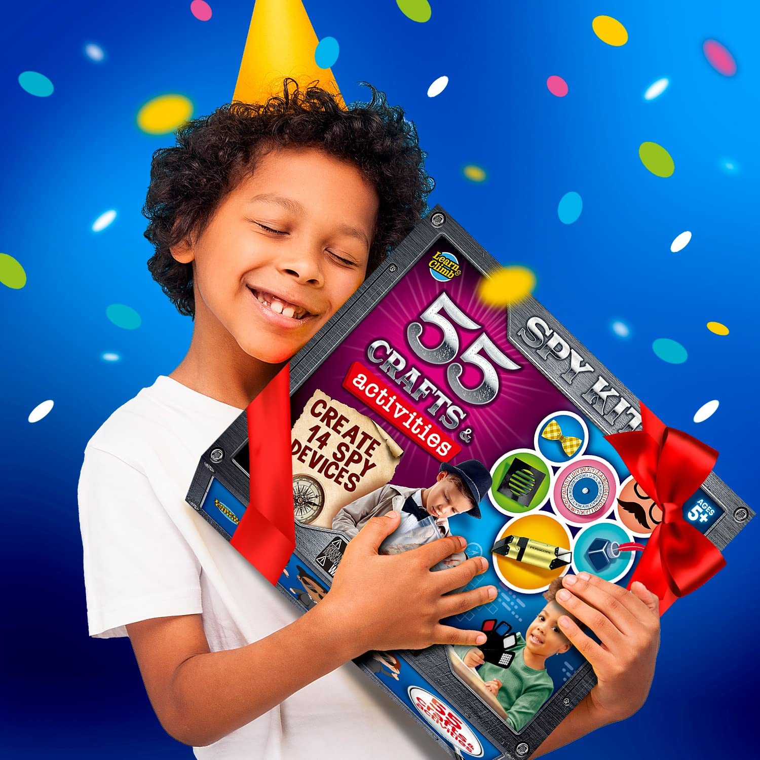 Learn & Climb Gift packaging for the Spy Kit, ready for birthdays.