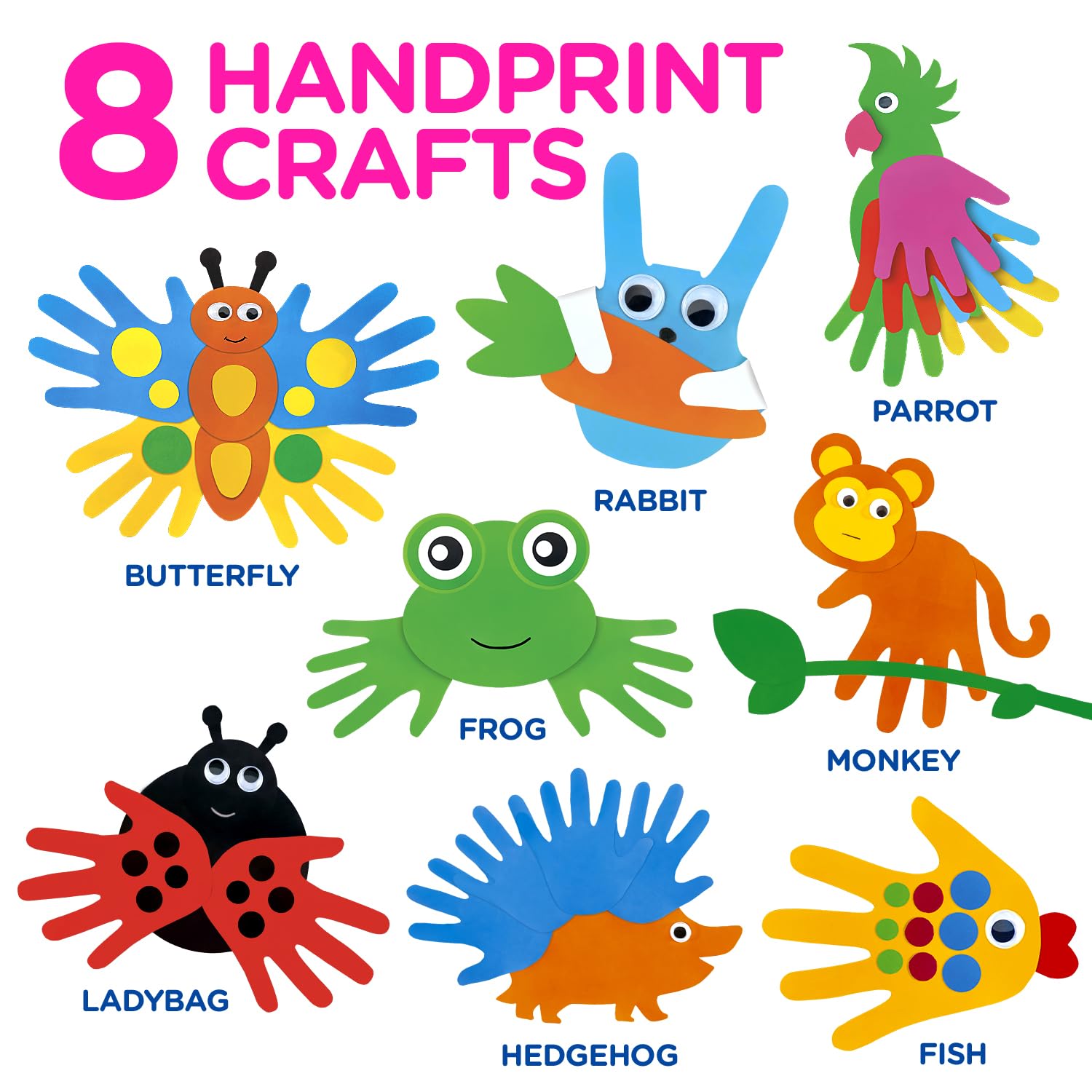 Learn & Climb perforated animal cutouts enable tidy, safe crafting for toddlers.