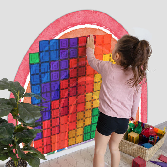Learn & Grow magnetic wall decal peel-stick-surface enables quick, mess-free setup for any room.
