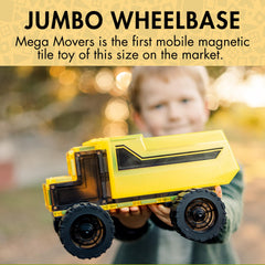 Learn & Grow Mega Movers moveable-wheels in action for smooth rolling on tiles