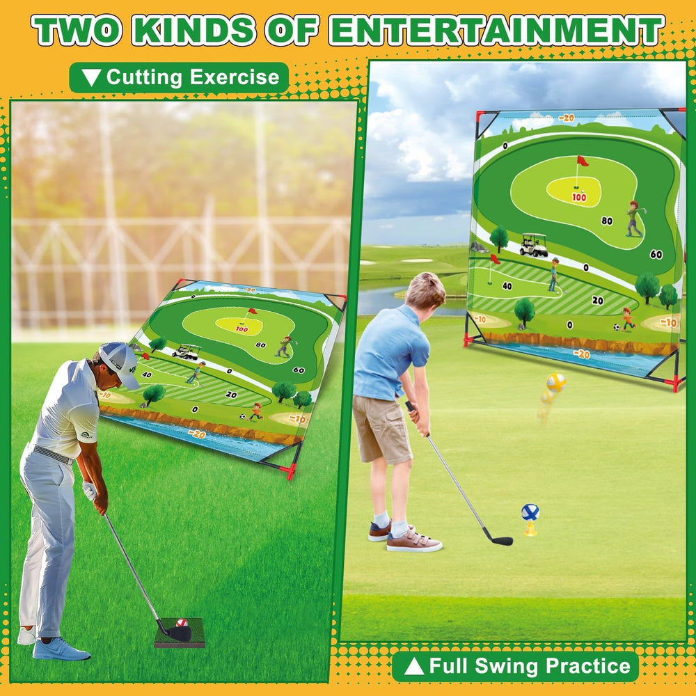 Learn2M Golf Game Play Set storage bag keeps components organized