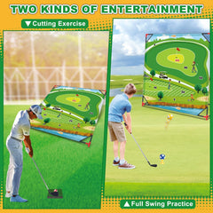 Learn2M Golf Game Play Set storage bag keeps components organized