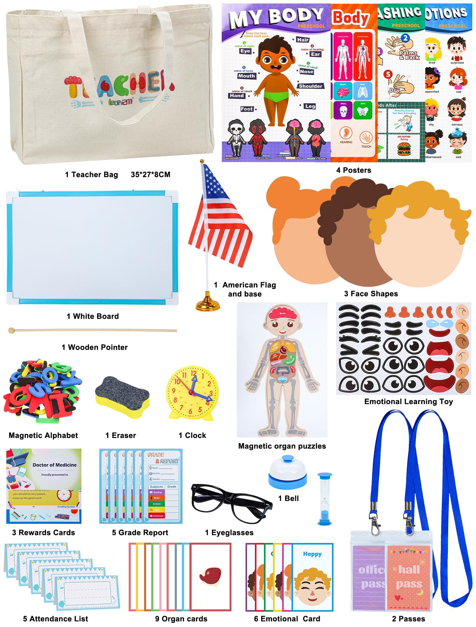 Learn2M teaching tools like pointer and bell for classroom-style simulations.