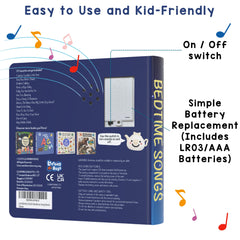 LEARNING BUGS Bedtime Songs battery included—plug-and-play for travel