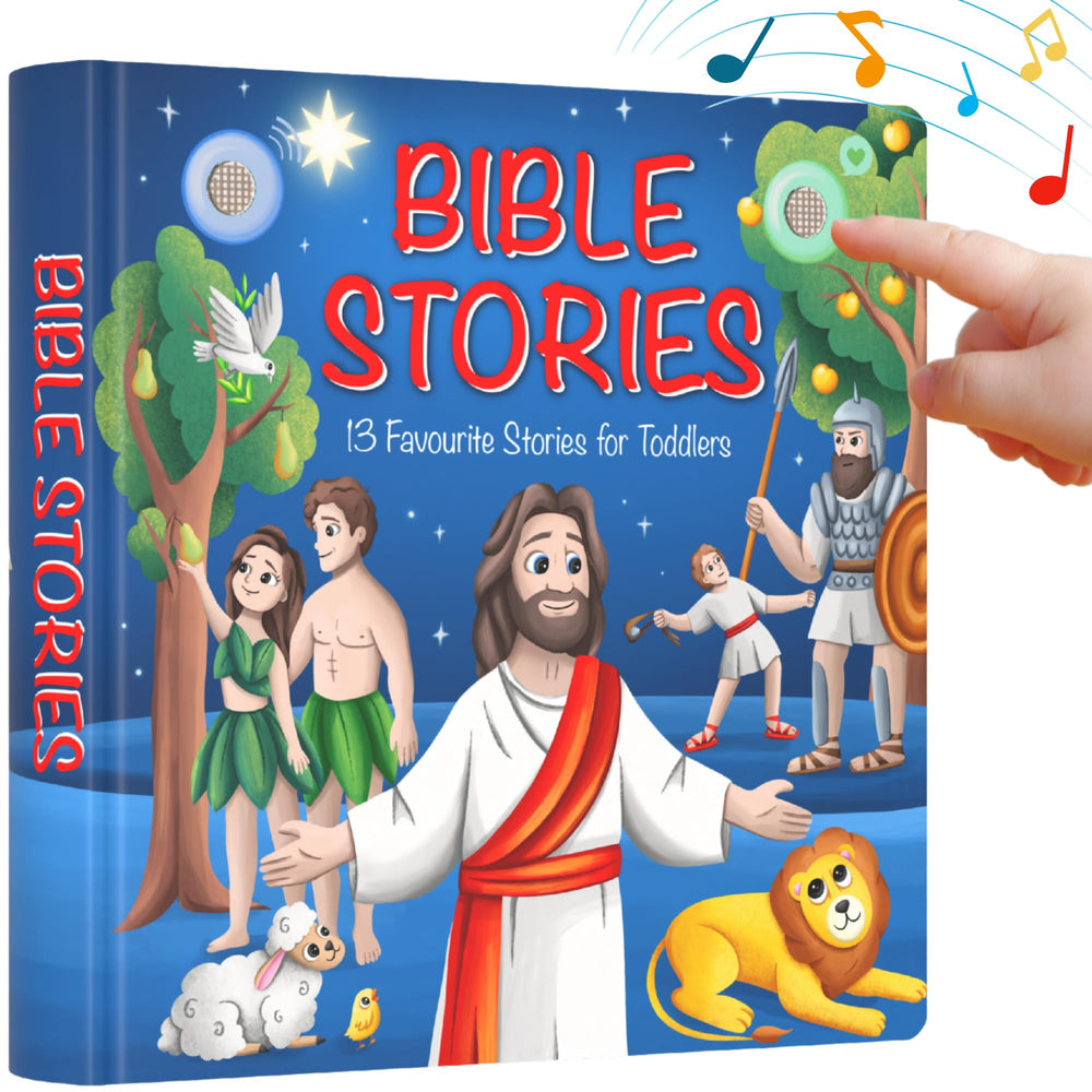 LEARNING BUGS Christian Bible Stories book cover inviting toddlers to explore faith