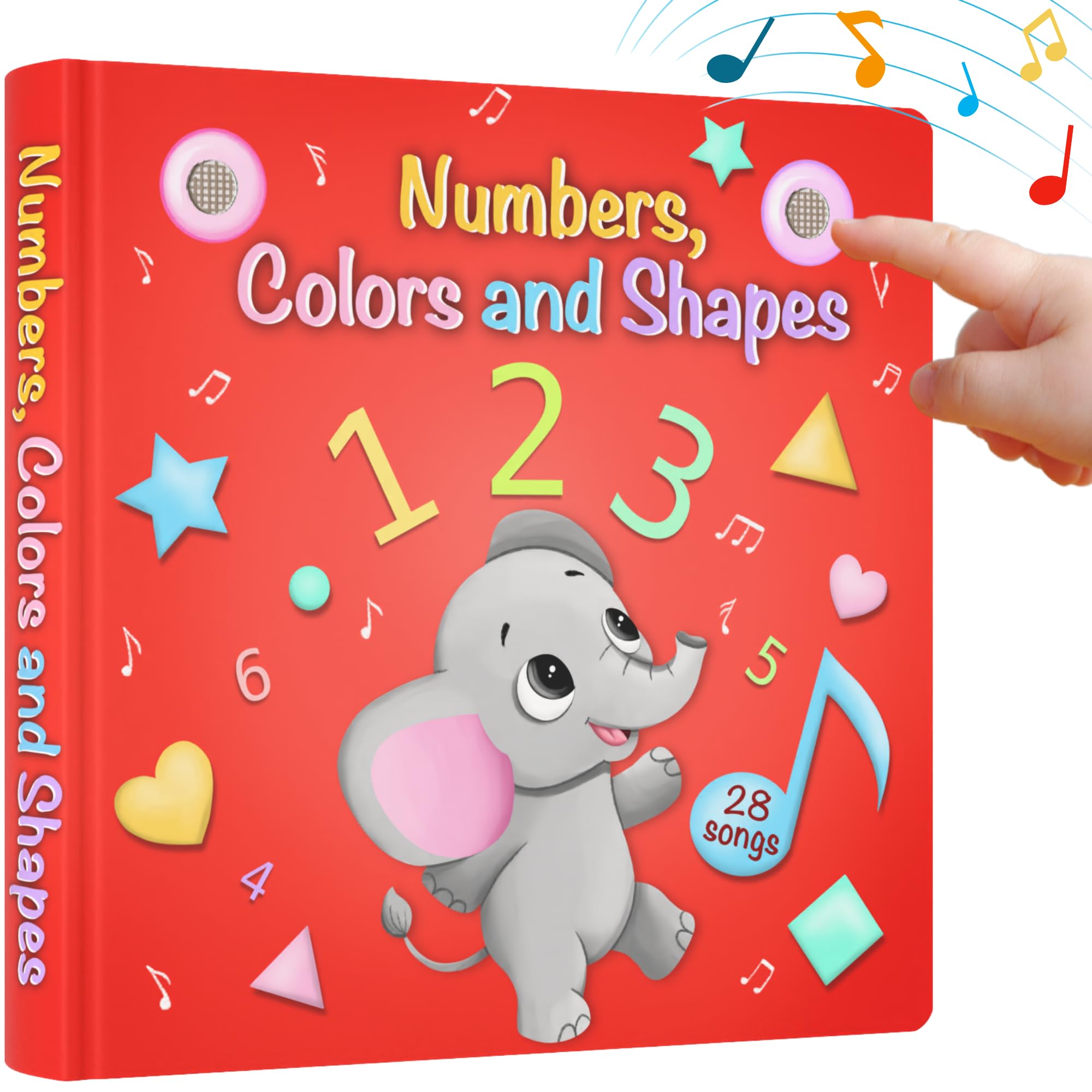 Learning Bugs numbers colors shapes book cover for engaging early learning on the go.