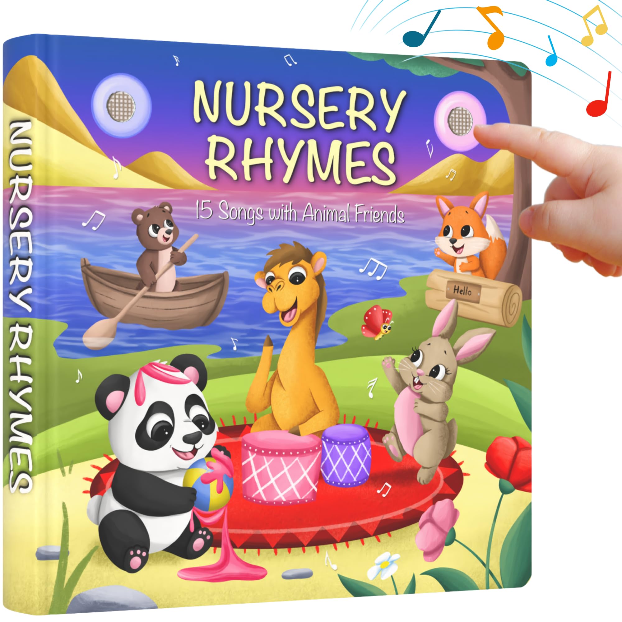 Learning Bugs Nursery Rhymes cover with animal friends invites curious toddlers.