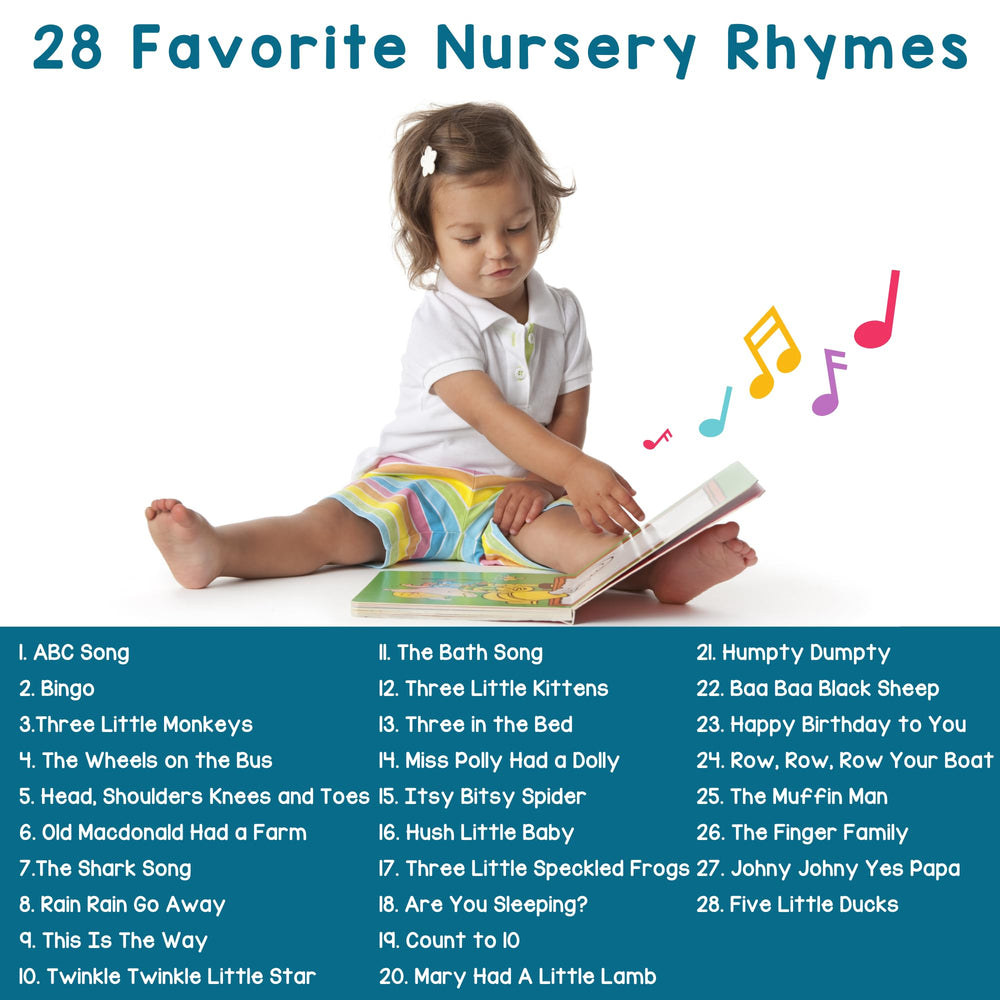 Learning Bugs Nursery Rhymes buttons play lively tunes supporting toddler learning.