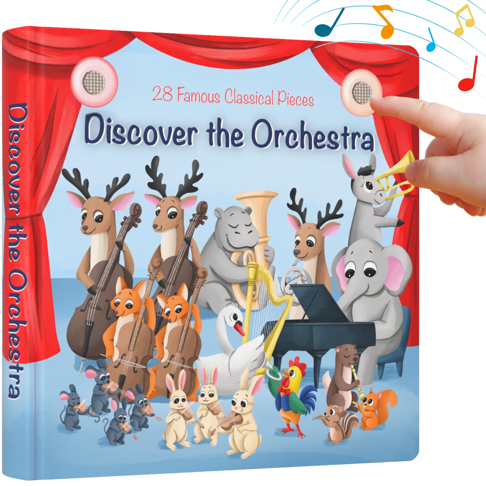 Learning Bugs Orchestra Buttons: interactive instrument sounds to spark early listening skills.