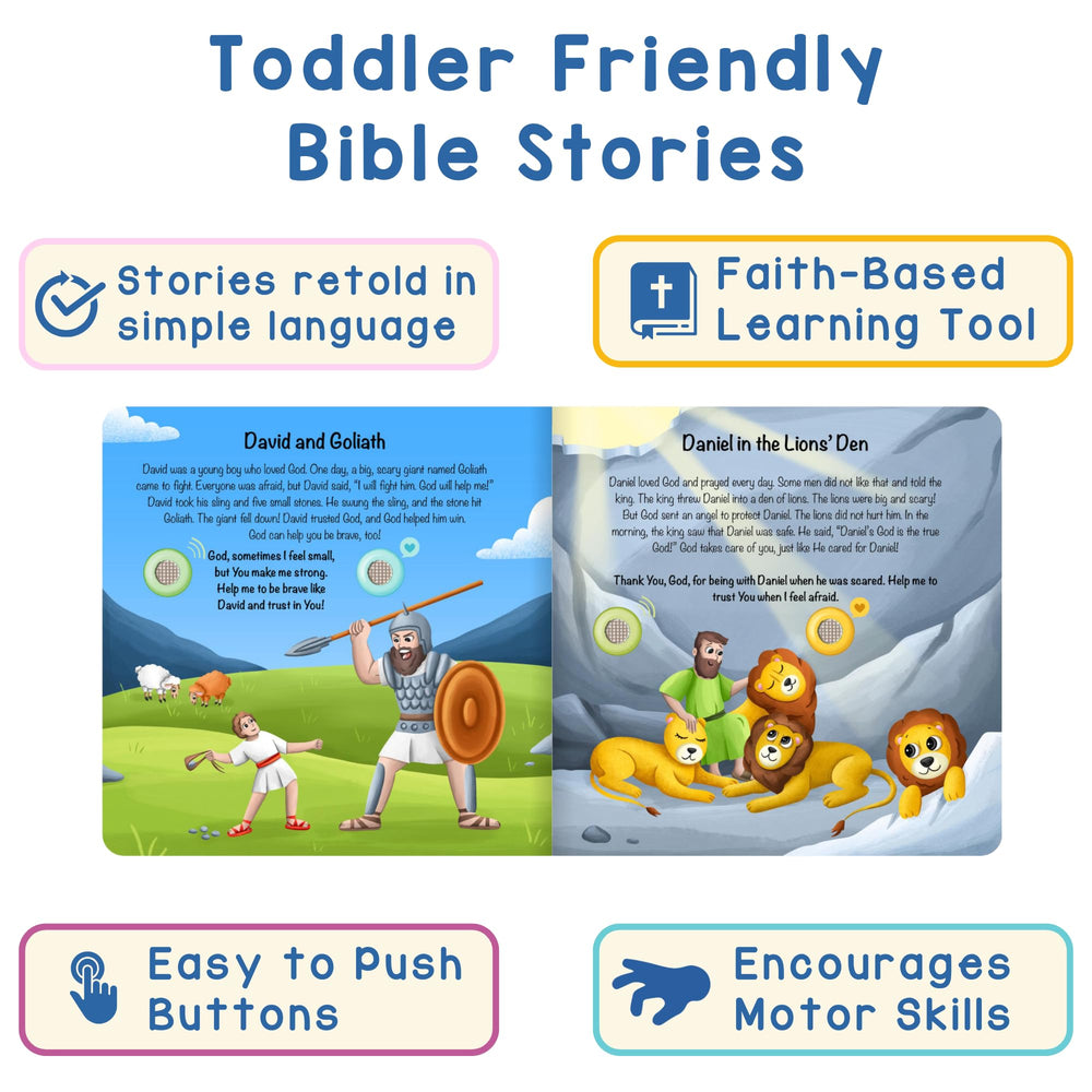 LEARNING BUGS prayer button closeup showing easy, calming moments during quiet time