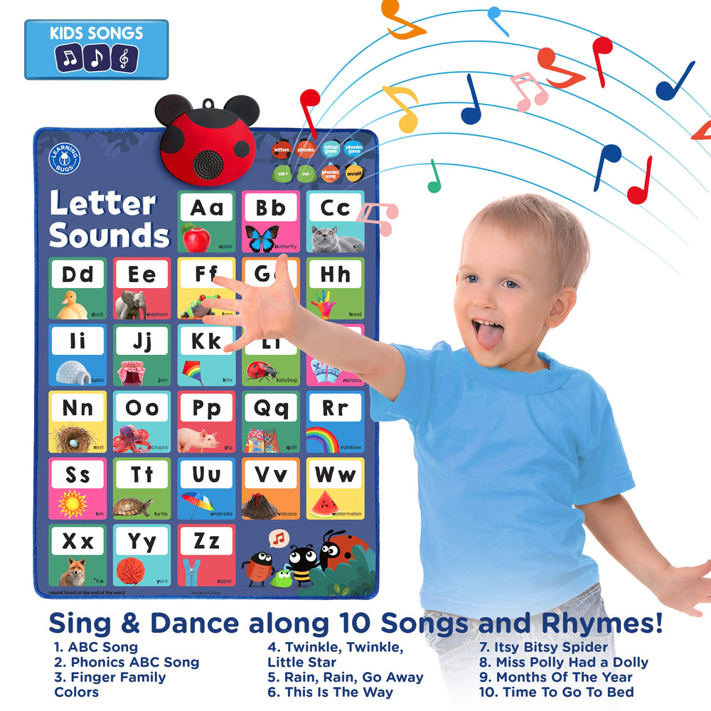 LEARNING BUGS Wall-mounted educational poster fits any classroom or home learning space
