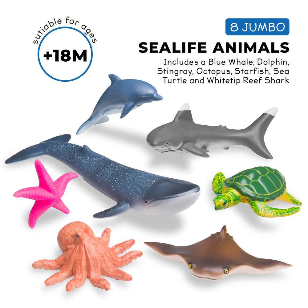 Learning Minds jumbo sea animals starfish figure adds color to sea scenes and imagination.