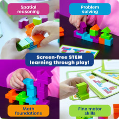 Learning Resources child solving puzzle at a table building concentration