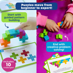 Learning Resources open storage box keeping pieces organized for travel